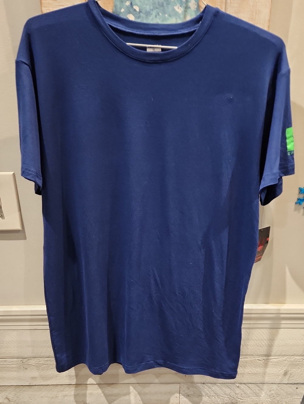 Spyder Men's Short Sleeve Crew T-Shirt in Royal Blue Sz XL
